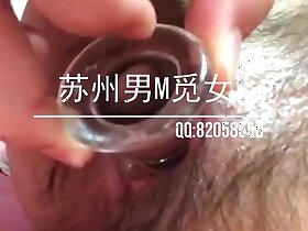 苏州贱男M玻璃肛塞自慰调教肛门找女S交友虐肛