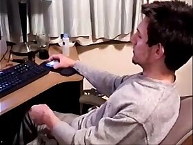 Yummy amateur hairy stud strips and jerks his big cock in solo