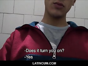 Straight Latino Boy Wakes Up To Gay Guy Offering Cash In Bathroom Stall POV