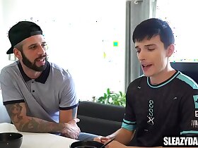 Gay Stepdaddy takes care of injured stepson