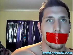 Naughty Wyatt Blaze shoves a dildo up his ass and jerks off