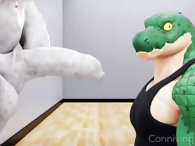 Furry Crocodilo mamando estatua grega