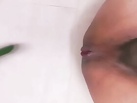 Cucumber Fun - Everything about that ass screams Nut in me daddy