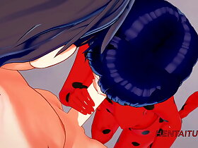 Miraculus Ladybug Hentai 3D - Ladybug handjob and blowjob with cum in her mouth