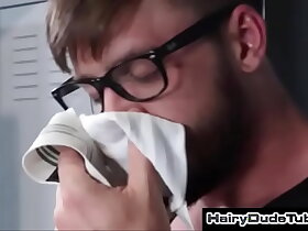 Caught Sniffing Daddy's Sweaty jockstrap@HairyDudeTube