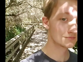 Young Uncut Exhibitionist