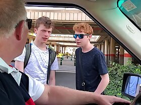 Obedient twinks tormented and fucked in rough raw foursome