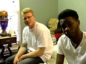 Big black cock dude fucking a white dude in the ass