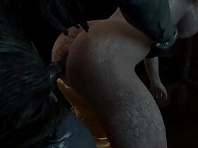 Malenia Is Fucked Standing by Ranni the Witch with a Big Cock