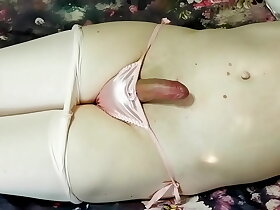 [EroNekoKun] - Masturbating in White Pantyhose and Cute Silk Pantsu