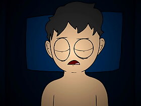 HORNY GUY SCARED SHITLESS AS THE MOON AND SUN GANG FUCK HIS HOUSE