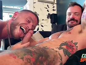 College Student Colt Spence Leaves Class to Give Muscle Stud Callum Colbey Head