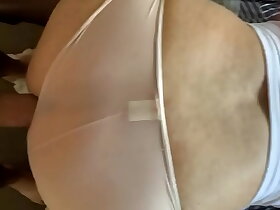 Fucking wearing Rebecca see through panties