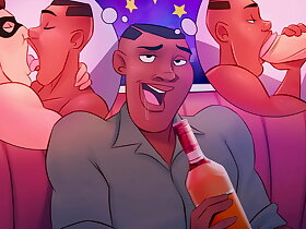 Ficou doidão na boate e acabou arrombado por um gogoboy pirocudo - Astros do Basquete